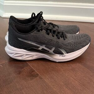 Asics Gray and Black Athletic Shoes